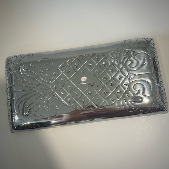 Arthur Court Designs Pineapple Pattern Aluminum Bread Serving Tray New In Box - Picture 3 of 5